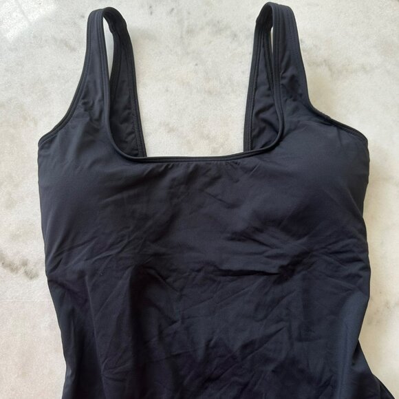 Everlane The Square-Neck One-Piece Black Swimsuit Size Small NWT - Picture 4 of 10